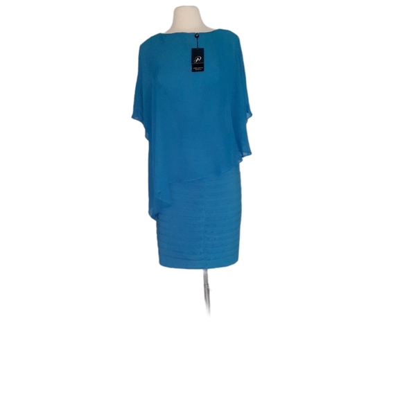 COPY - Adrianna Papell Nwt Size 6 Chiffon Drape Overlay W - Picture 4 of 4